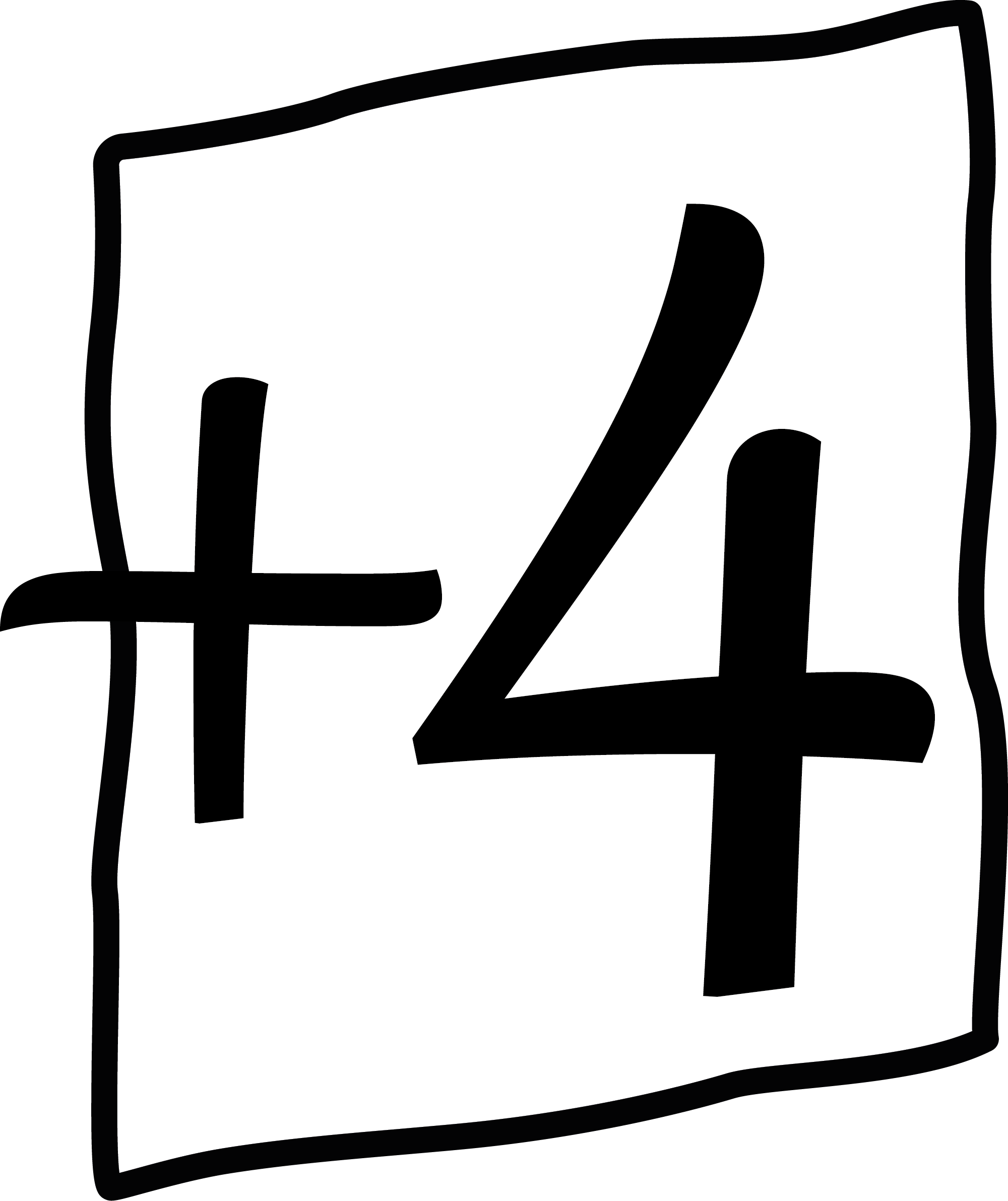 +4 Symbol Kartenspiel