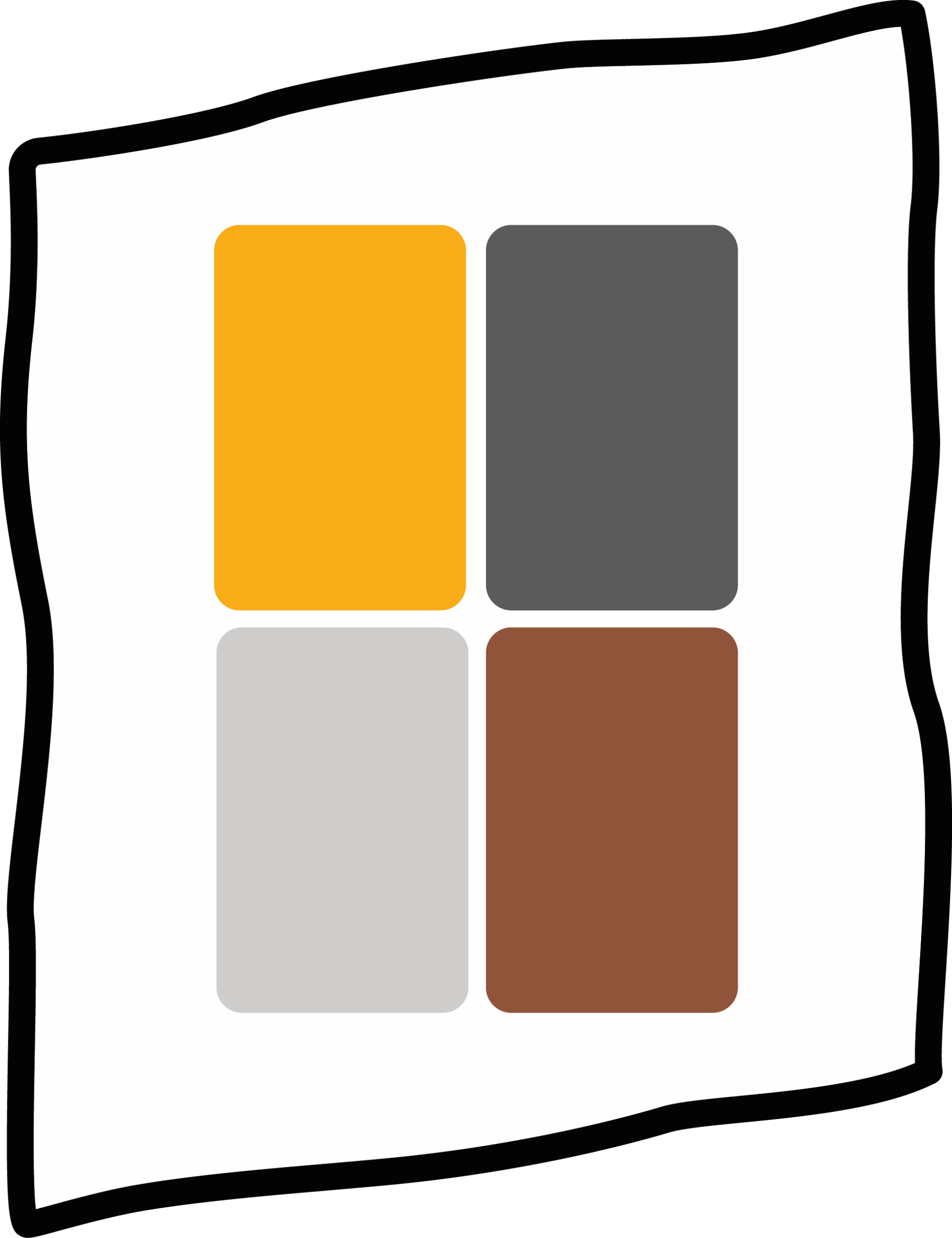 Farbwahlkarte Symbol Kartenspiel